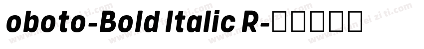 oboto-Bold Italic R字体转换